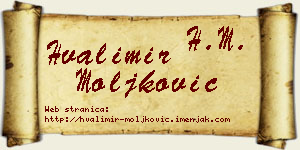 Hvalimir Moljković vizit kartica